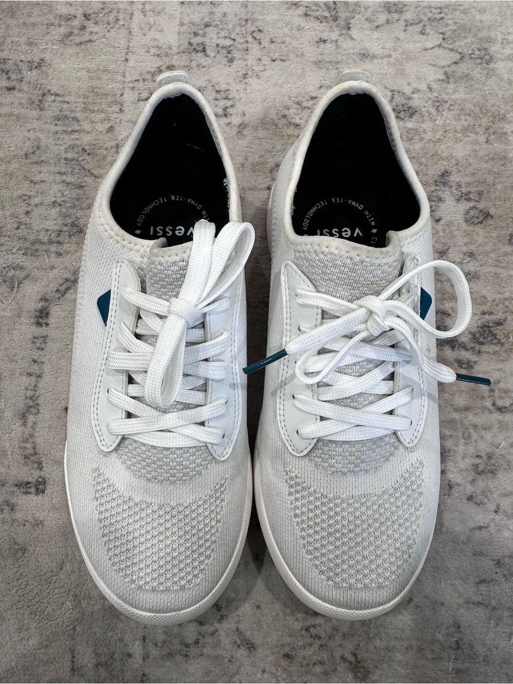 Vessie Weekender Waterproof Sneaker White Knit Low-Top Sneaker - Picture 11 of 11